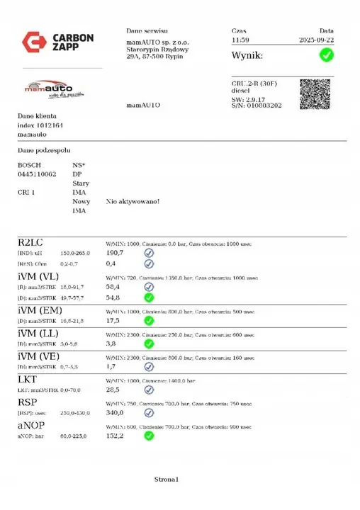 Iniettore Diesel Citroen Xsara I 2.0 HDI 9640088780 image 3