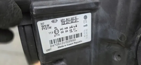 VW Polo V 6R 09- Farol Esquerdo 6R1941007E image 6