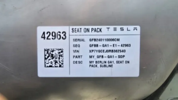 Batterie Tesla Model Y 1733002-D0-D, 75 Ah image 6