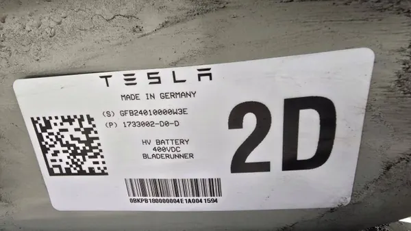 Batterie Tesla Model Y 1733002-D0-D, 75 Ah image 8