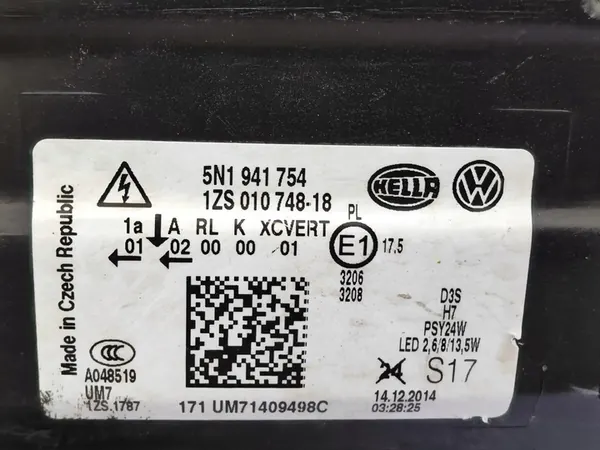 Farol Dianteiro para VW Tiguan 2011-2016 Direito 1ZS 010 748-321 image 2