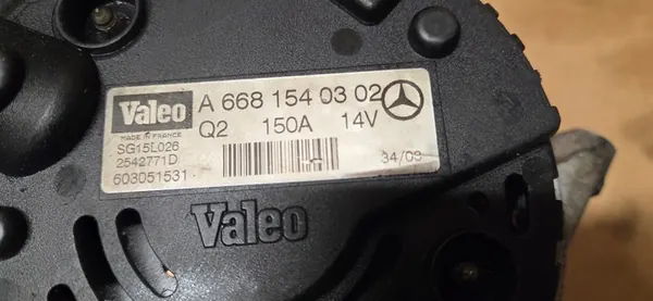 Mercedes A W168 1.7 CDI Alternator A6681540302 image 3