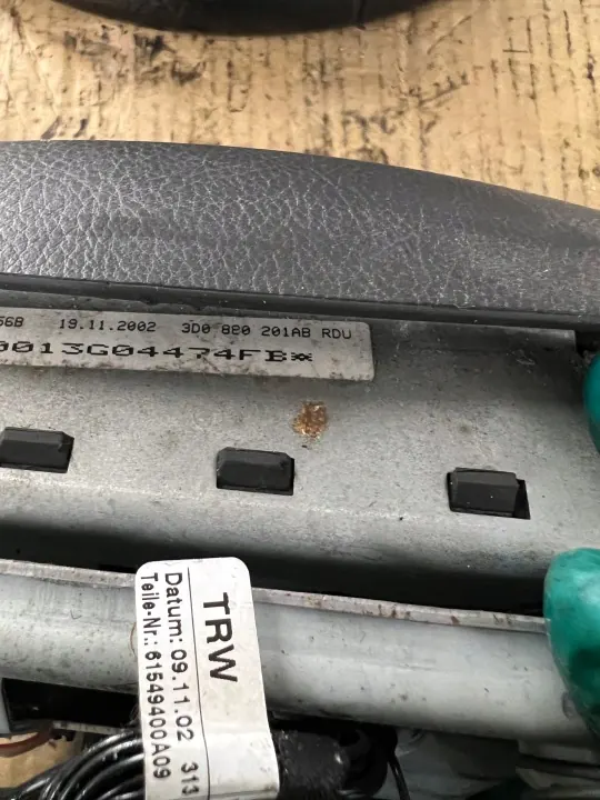 VW Touareg 5.0 TDI ohjauspyörä OEM 3d0419091k ilmatyynyllä image 10