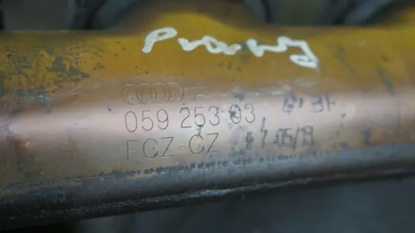 Porsche OE höger avgasgrenrör OEM 059-253-034-BP image 4