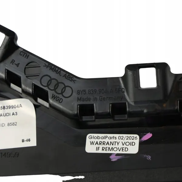 Moldura Pilar C Trasero Derecho Audi RS3 8Y OEM 8Y5839904A image 9