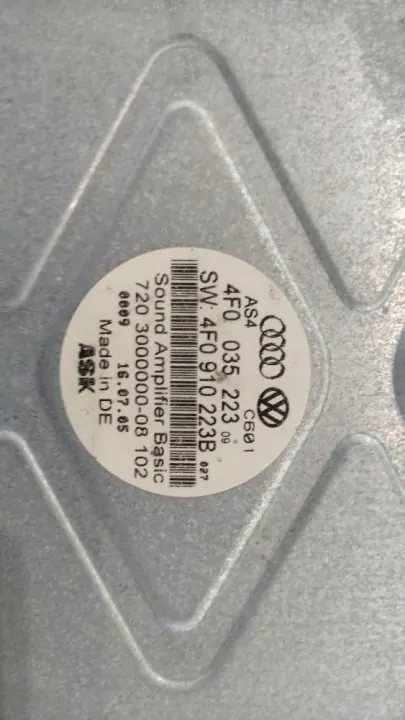 Bose-versterker OEM 4F0035223 voor Audi A6 C6 image 6