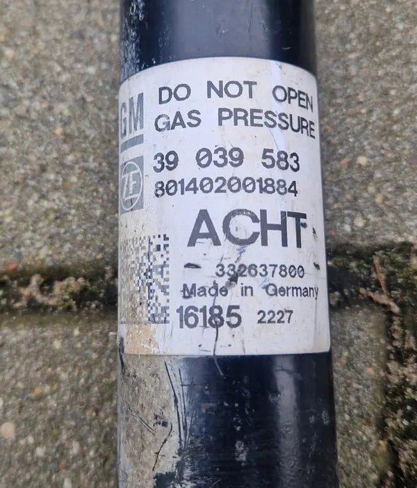 OPEL ASTRA K 1.6 CDTI Ammortizzatori Posteriori Molle GM OE image 7