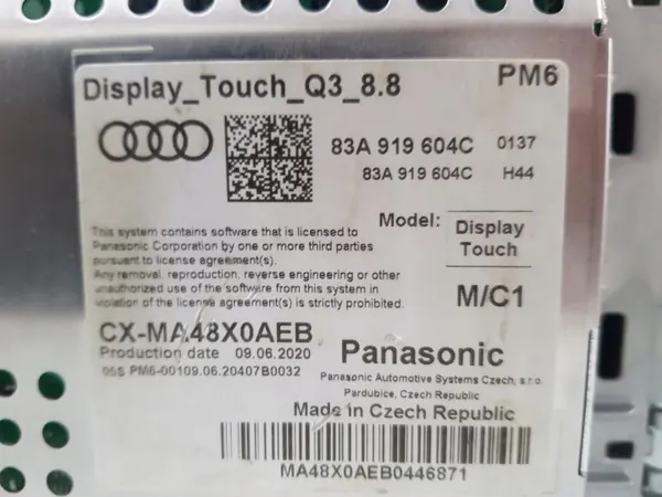 Écran LCD Audi Q3 83A OEM 83A919604C image 5