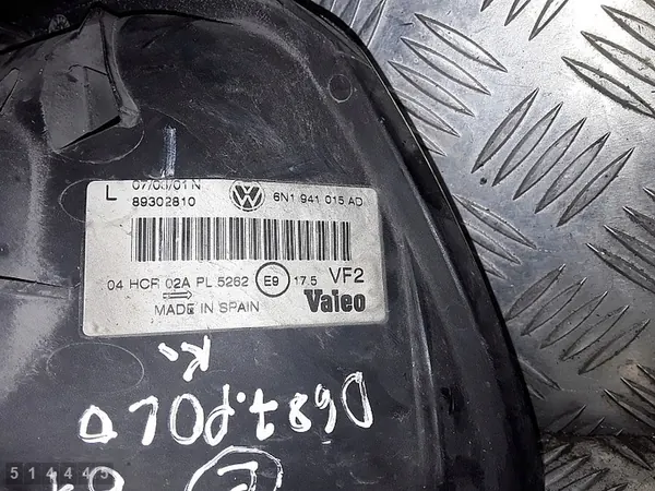 Farol dianteiro VW Polo 2001 6n1941015ad image 4