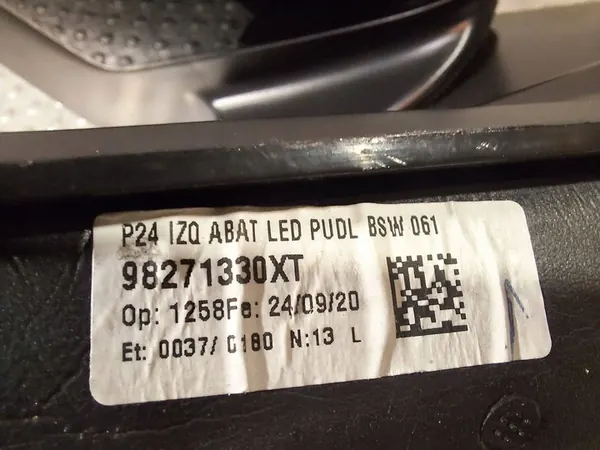 Specchio Esterno Sinistro 13 Pin Peugeot 2008 II 19- OEM 98271330XT image 2