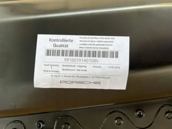 Porsche 99150191401 Rechte Längsträger - Gebraucht image 3