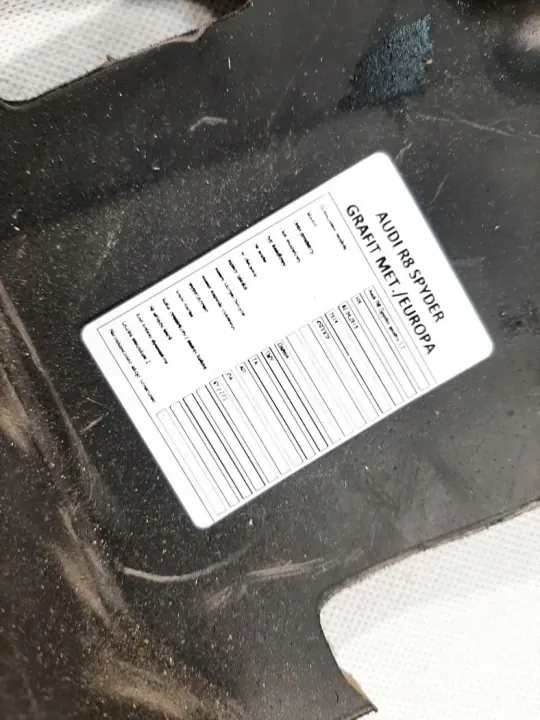 Audi R8 II Spyder Heckwanddämmung OEM 4S7863901A image 3