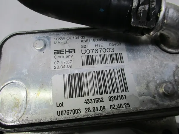 Oljefilterbas SPRINTER W906 2.2 CDI 6511800810 image 2