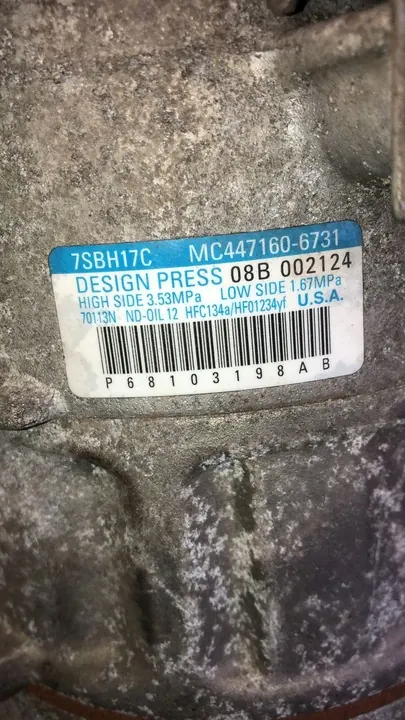 Compressore AC Jeep 68103198AB image 2