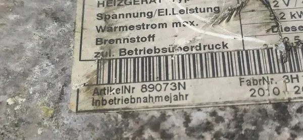 Aquecedor Webasto OEM 89073N para Skoda Roomster image 3