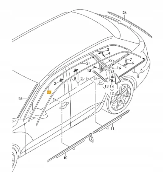 Pieza auto Audi OE 4G0853815 usada image 2