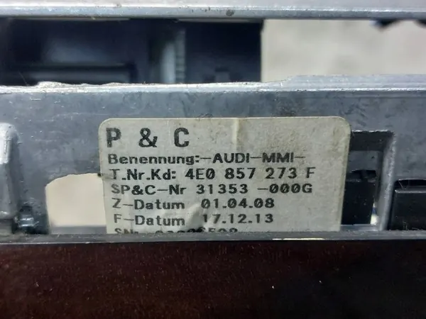 Navigointinäytön Mekanismi Audi A8 D3 4E0857273F image 4