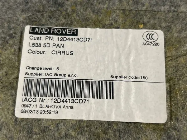 Techo Land Rover OEM 12D4413CD71 - Usado image 7