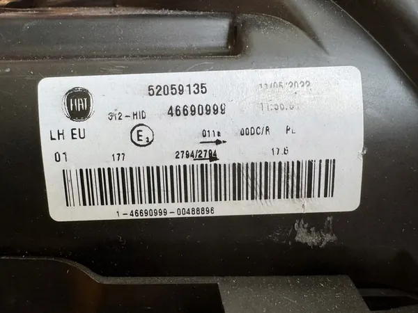 Farol dianteiro esquerdo Xenon para FIAT 500 Abarth image 7