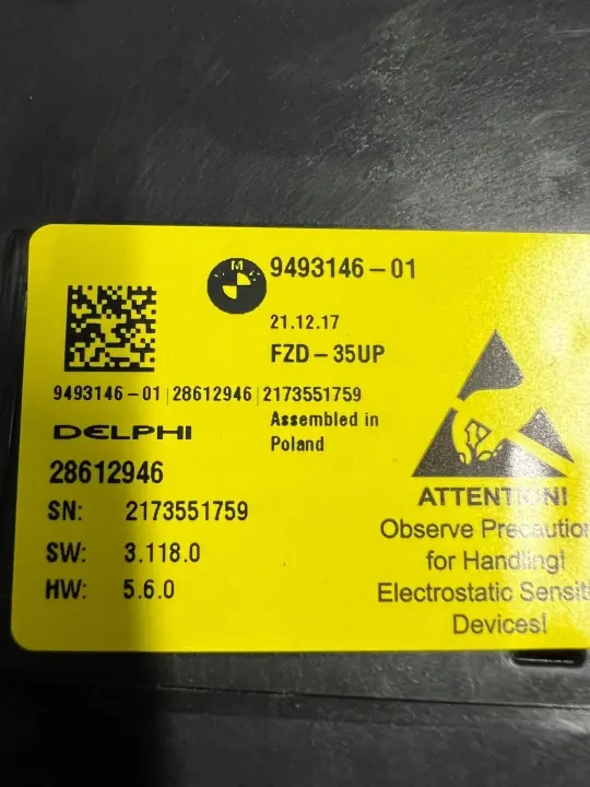 Módulo de teto solar BMW X3 G01 OEM 9493146 - Usado image 3