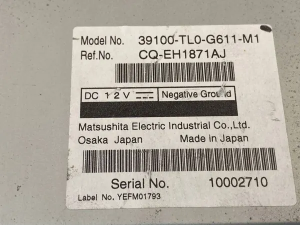 Trocador CD Honda OEM 39100TL0G611M1 para Accord 8 CW3 image 3