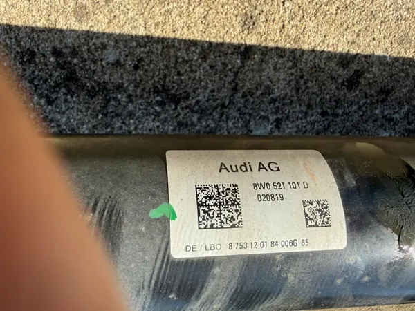 Audi A4 B9 A5 8W Arbre de Transmission OEM 8W0521101D image 3