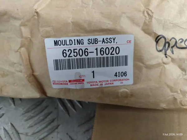 OEM 62506-16020 Bakre Vänster Pelare Kromlist image 6