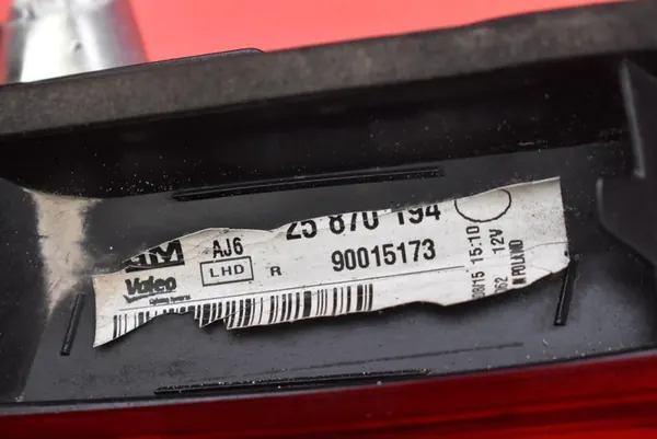 Höger Baklykta 25870194 Opel Astra 4 IV J Sedan Lift image 8