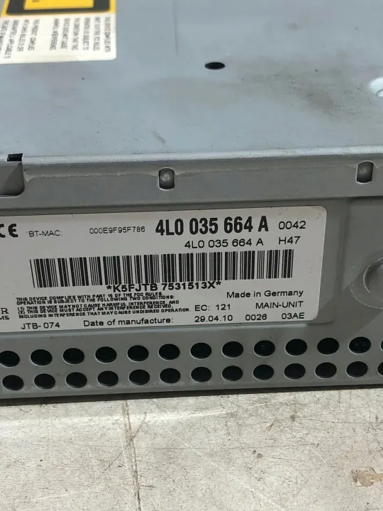 OEM 4L0035664A MMI Navigatiecontroller Audi A6 C6 image 4