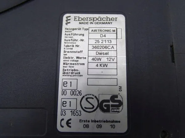Eberspacher Airtronic M D4 4kW 12V Diesel Chauffage Stationnaire Kit image 5