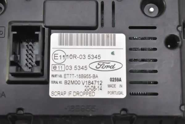 AM5T-18C815-GN Radio CD Displaypanel för Ford Fiesta image 10