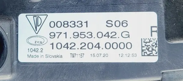 Porsche OEM 971953042G Höger DRL Halogen LED Fram image 5