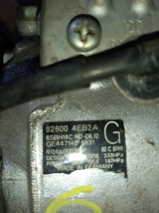 Compressore A/C QASHQAI J11 1.5 DCI 92600-4EB2A image 2