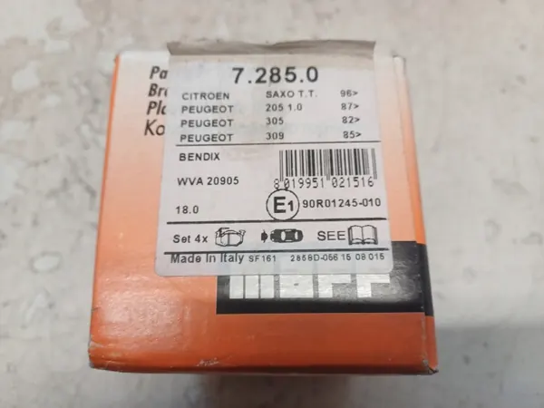Plaquettes de frein avant OEM WVA20905 pour Citroen Saxo image 6