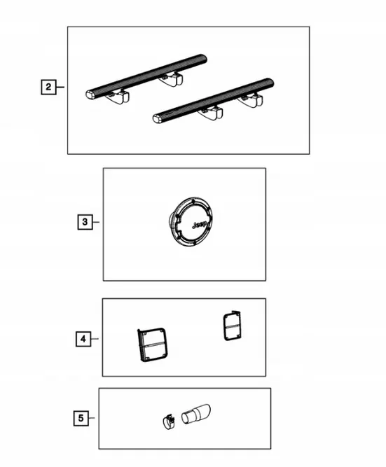 Jeep Wrangler JK 2D brandstofklep OEM 82210284 image 3