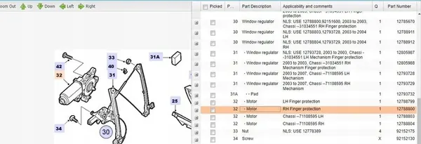 Saab 9-3 Ver2 2003 Ikkunamoottori image 6