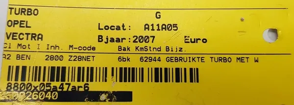 Turbocompresor Opel Saab 55557012 image 9