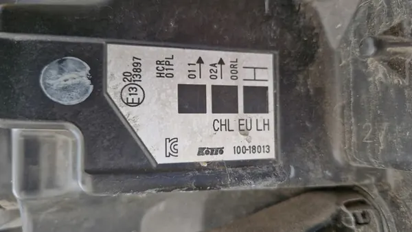 Nissan Qashqai II 2 J11 Vasemman Ajovalon Koito 100-18013 image 6