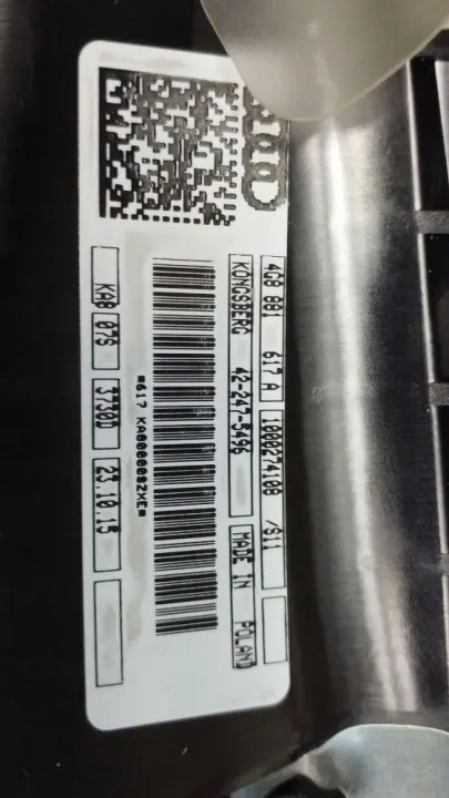 Audi A7 C7 Sitsidjustering OEM 4G8881617A image 4