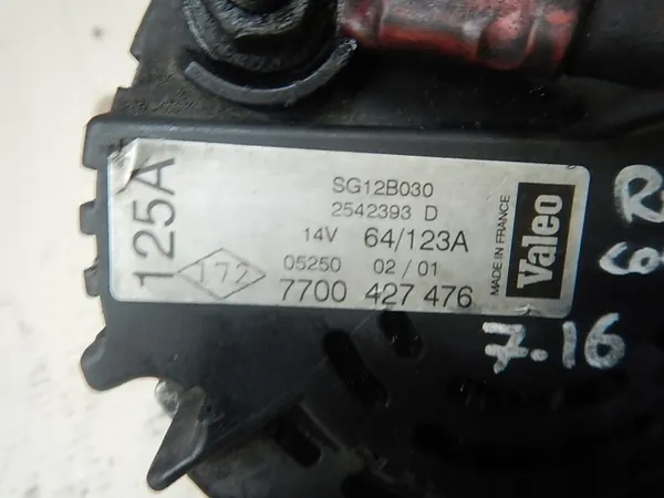 Vaihtovirtageneraattori Valeo 7700427476 image 5