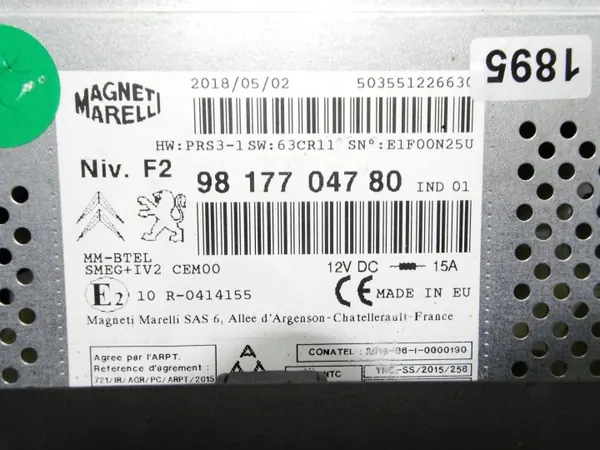 Radio Navigation OEM 9817704780 pour Peugeot Partner II image 6