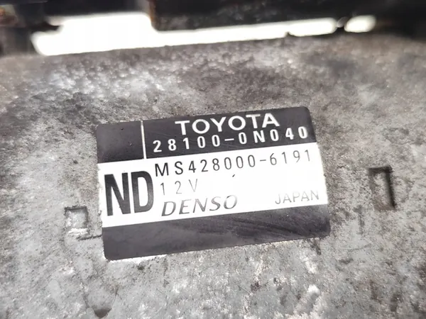 Motor de arranque Toyota Yaris/Vitz 1.4 D Diesel 2012 OEM 28100-0N040 image 7