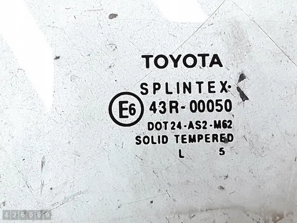 Toyota Avensis dörrglas OEM e643r00050 - Begagnad image 3