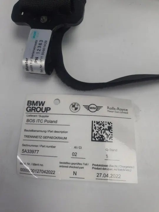 OEM 5A33977 Divisória de Porta-Malas BMW X3 G45 Usado image 3