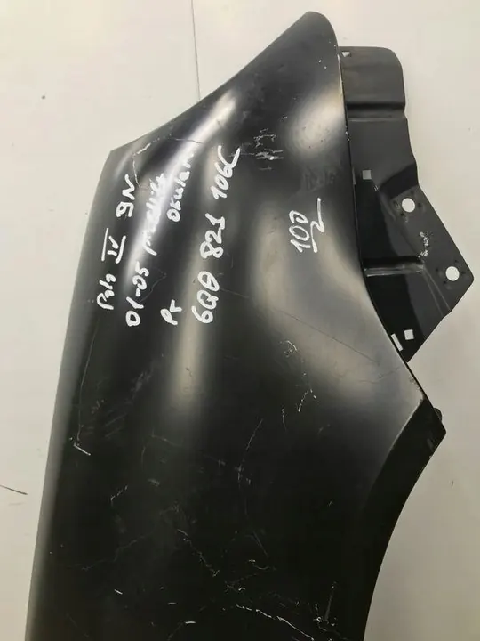 Fram Höger Skärm Volkswagen Polo 9N 01-05 Silver LA7W image 3