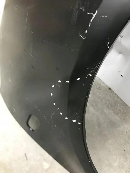 Fram Höger Skärm Volkswagen Polo 9N 01-05 Silver LA7W image 5