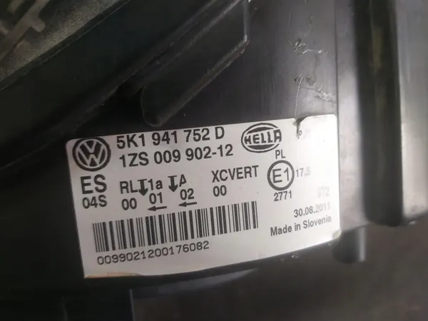 VW GOLF VI 6 5K1 FAROL ESQUERDO XENON 08- image 5