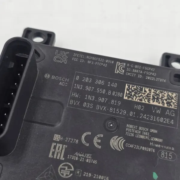Kit reparação radar ACC OEM 1N3907550B com plugue image 3