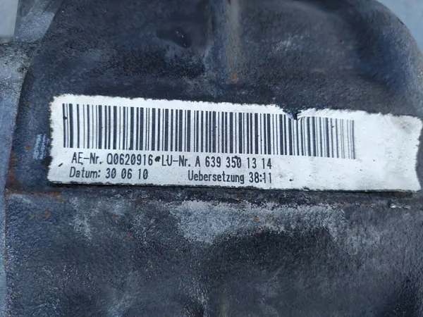 Diferencial traseiro Mercedes Vito W639 2.2 CDI A6393501314 image 6