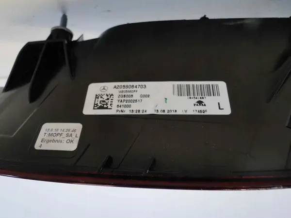 MERCEDES C KLASA W205 LINKER ACHTERLICHT AMG image 8
